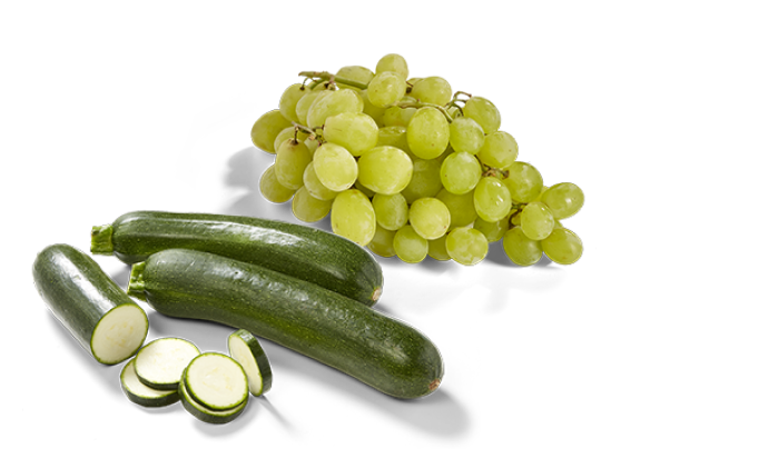 Jusqu'à -15 % sur les courgettes et le raisin blanc