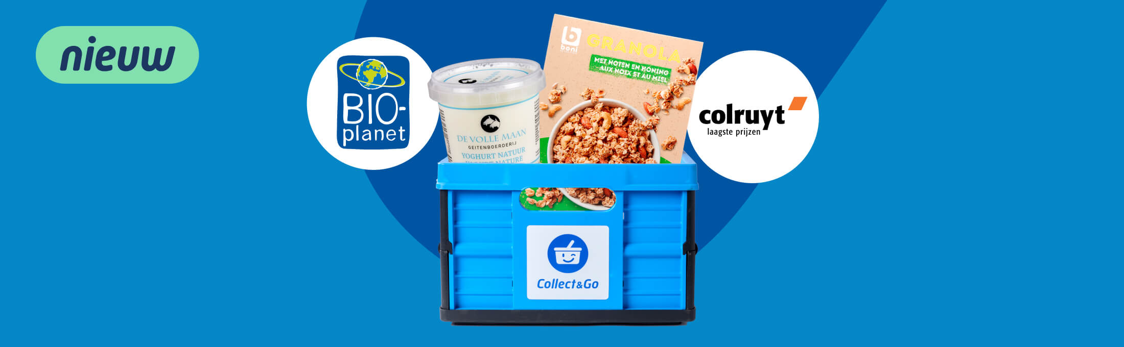 Colruyt en Bio-Planet in 1 bestelling | Collect&Go