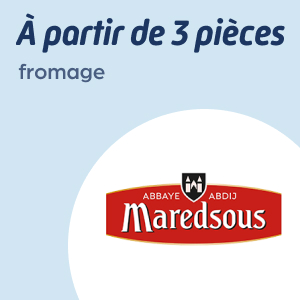 3 pièces de fromage Maredsous