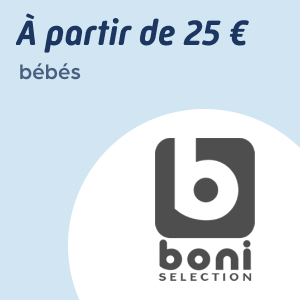 25 € de produits pour bébés Boni Selection