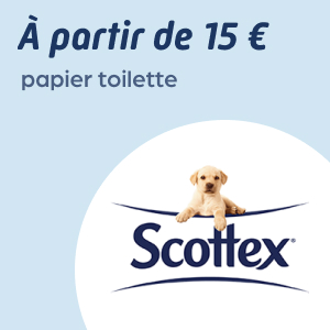 15 € de papier toilette Scottex