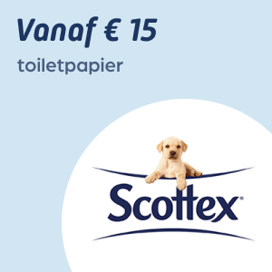 € 15 aan Scottex toiletpapier